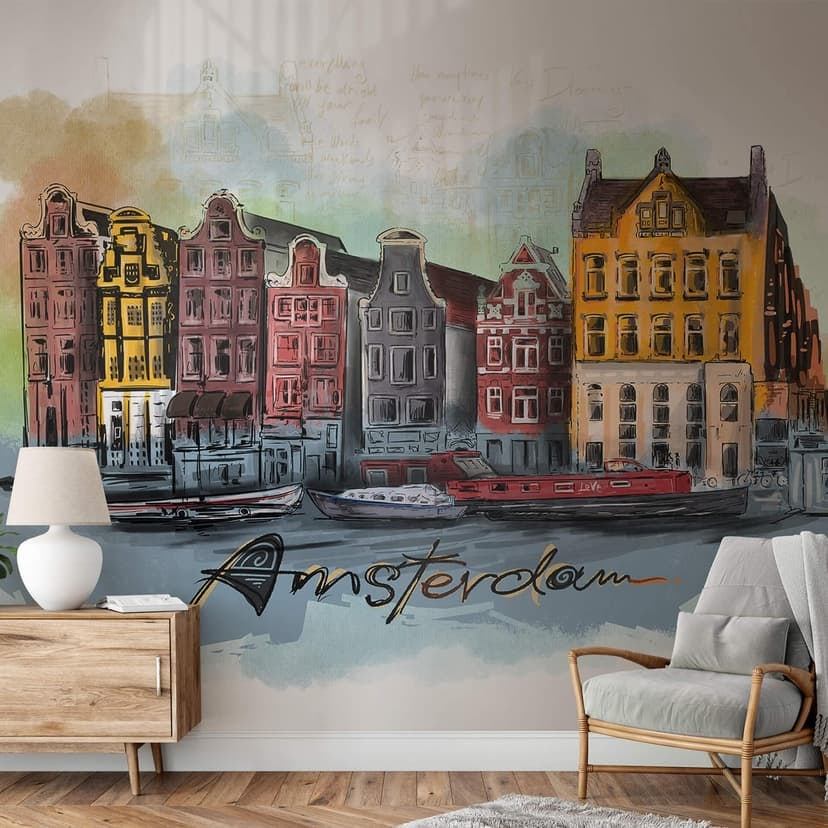 Fotomurale Love your City - Amsterdam