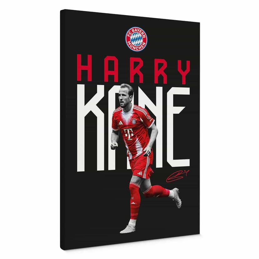 Stampe su tela del giocatore del FC Bayern Harry Kane 2025/26