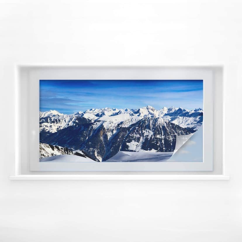 Pellicola adesiva per vetri - paesaggio alpino (panoramica)
