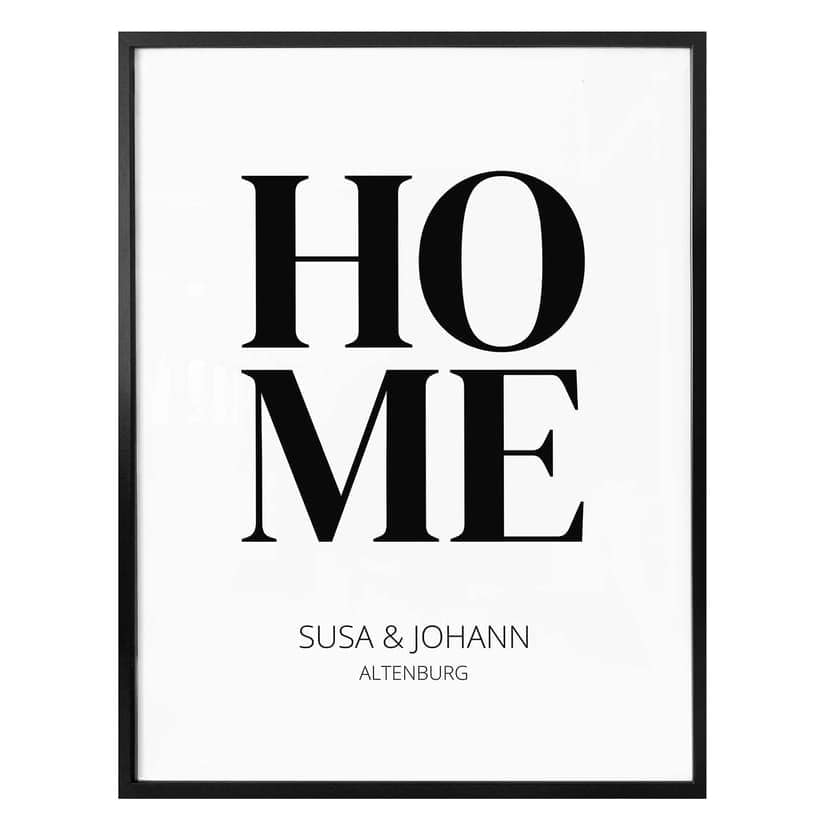 Poster Home + Testo personalizzato