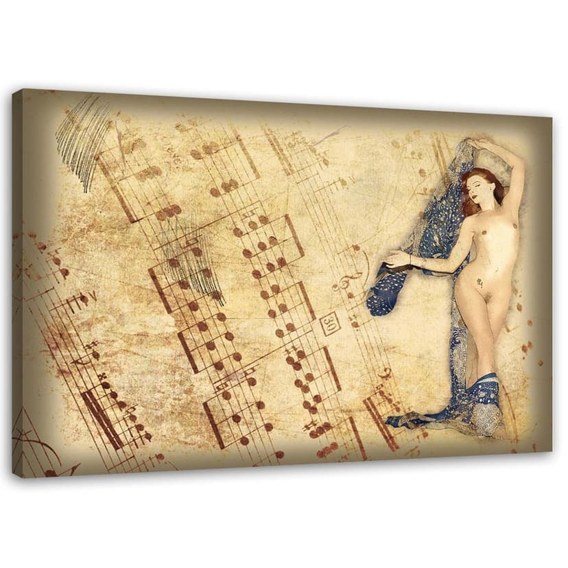 Stampe su tela, Donna nuda con foulard