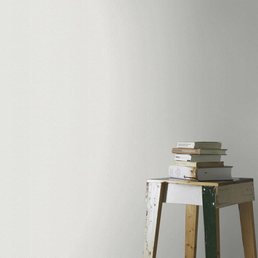 Carta da parati a tinta unita, carta da parati in tessuto non tessuto Bauhaus bianco