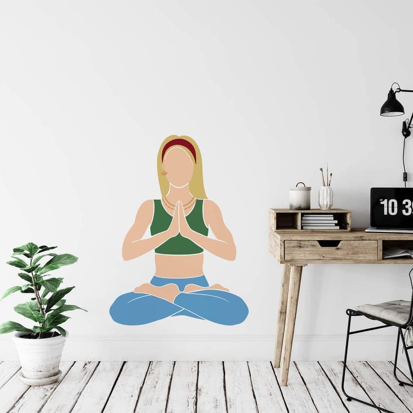 Adesivo murale - Yoga Lotus