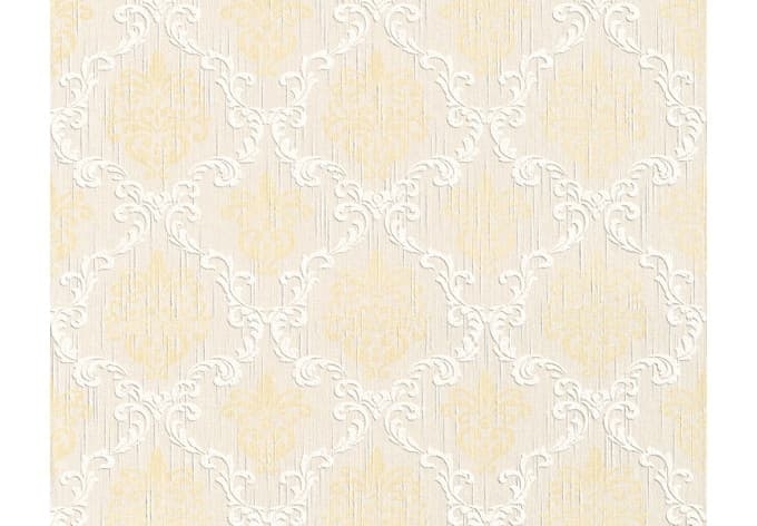 Architects Paper - carta da parati in tessuto serie "Tessuto" colore giallo sabbia, bianco perla, bi