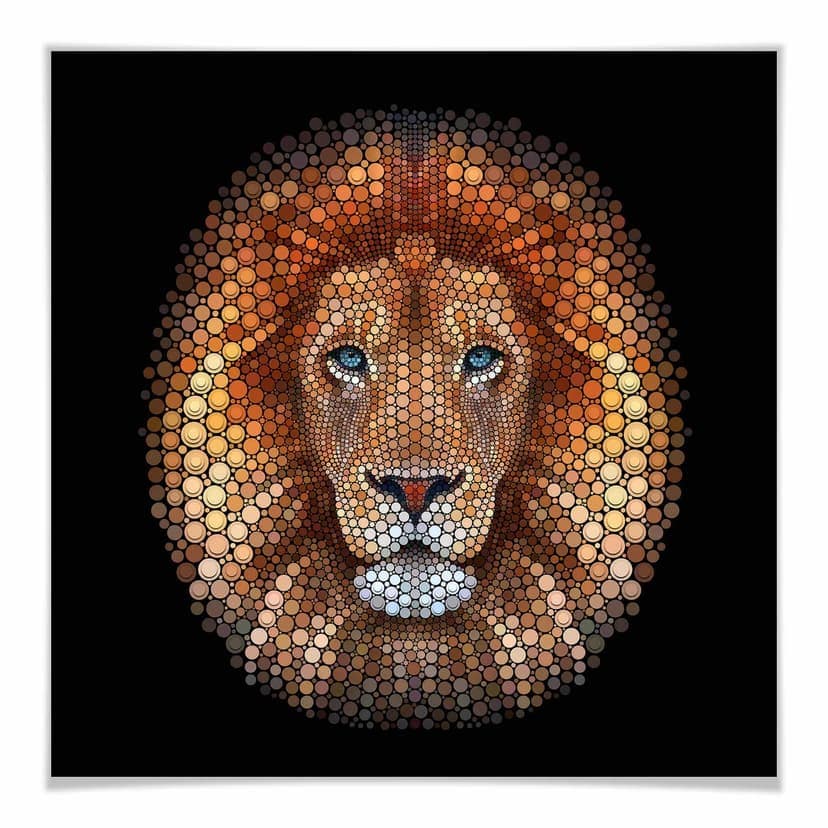 Poster Ben Heine - Circlism: Leone