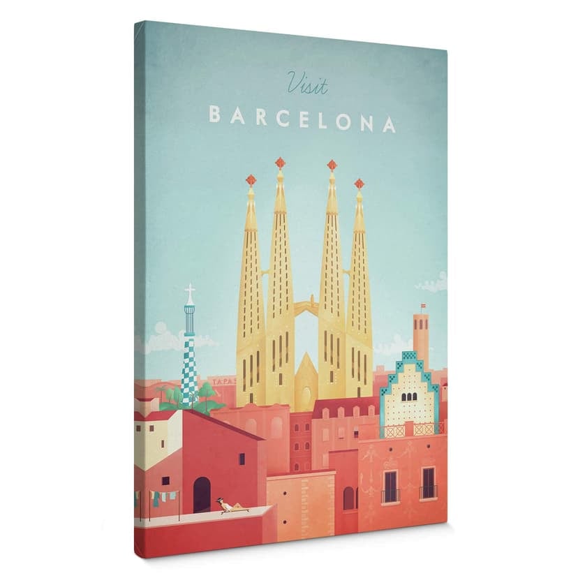 Stampa su tela Rivers - Barcellona