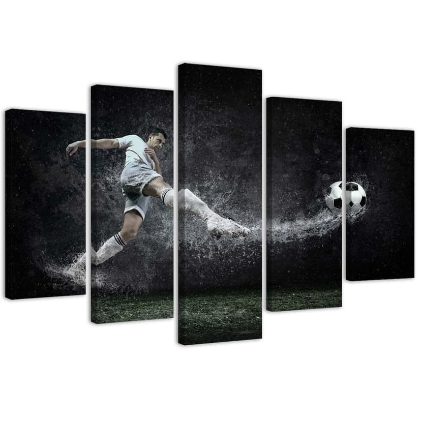 Stampa su tela 5 pezzi, stadio sportivo di calcio