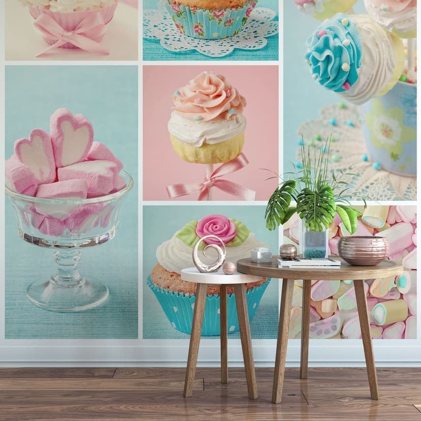 Fotomurale Cupcake Collage