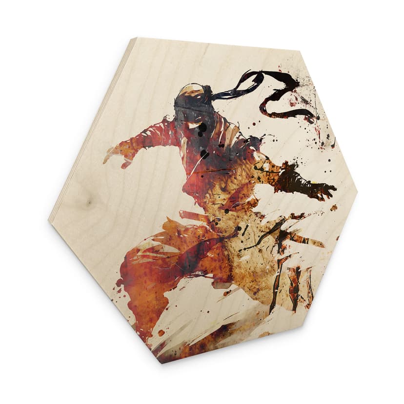 Esagono in legno Ninja volante - Kulik