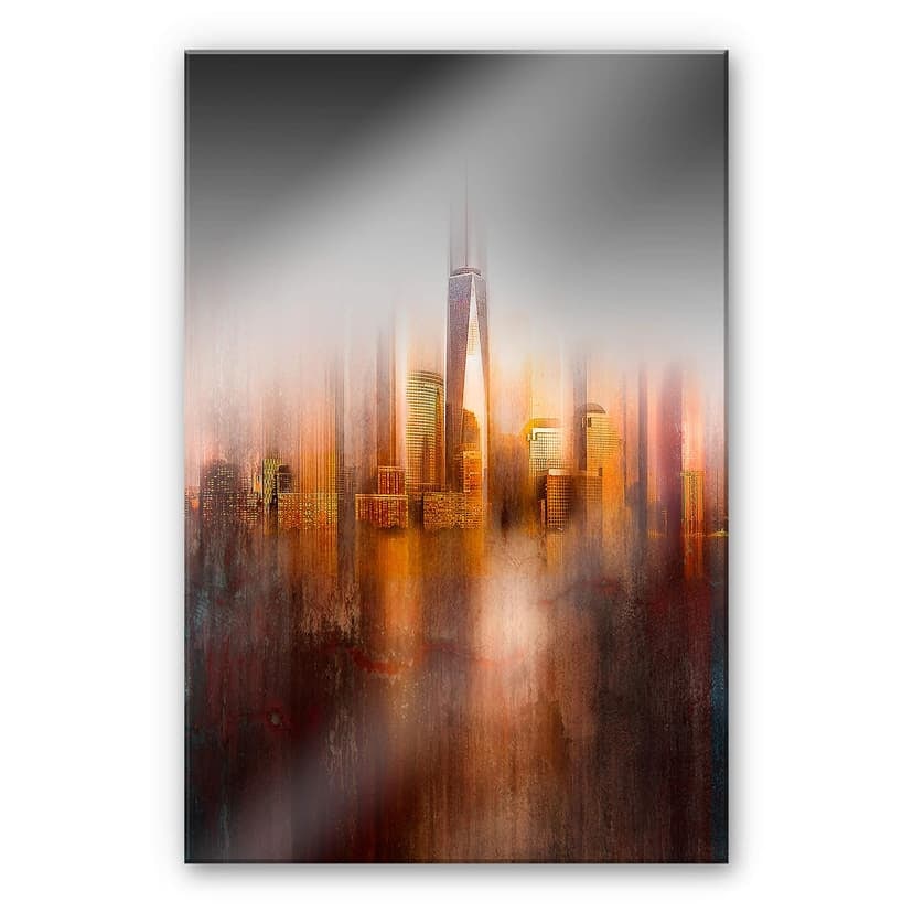 Stampa su vetro acrilico Chiriaco - New York alla luce della sera