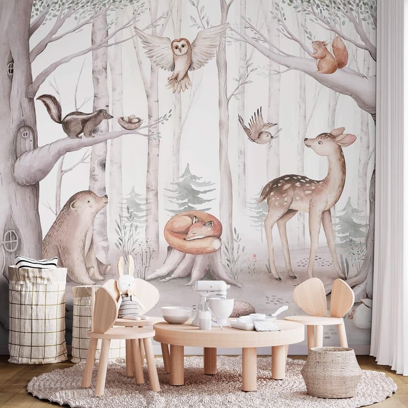 Fotomurale Kvilis - Cute Forest Animals