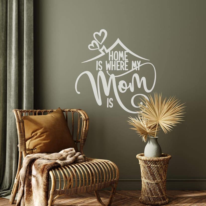 Adesivo murale - Home is where my Mom is