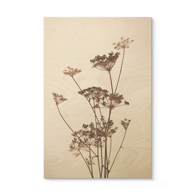Stampa su legno - Fiori di campo