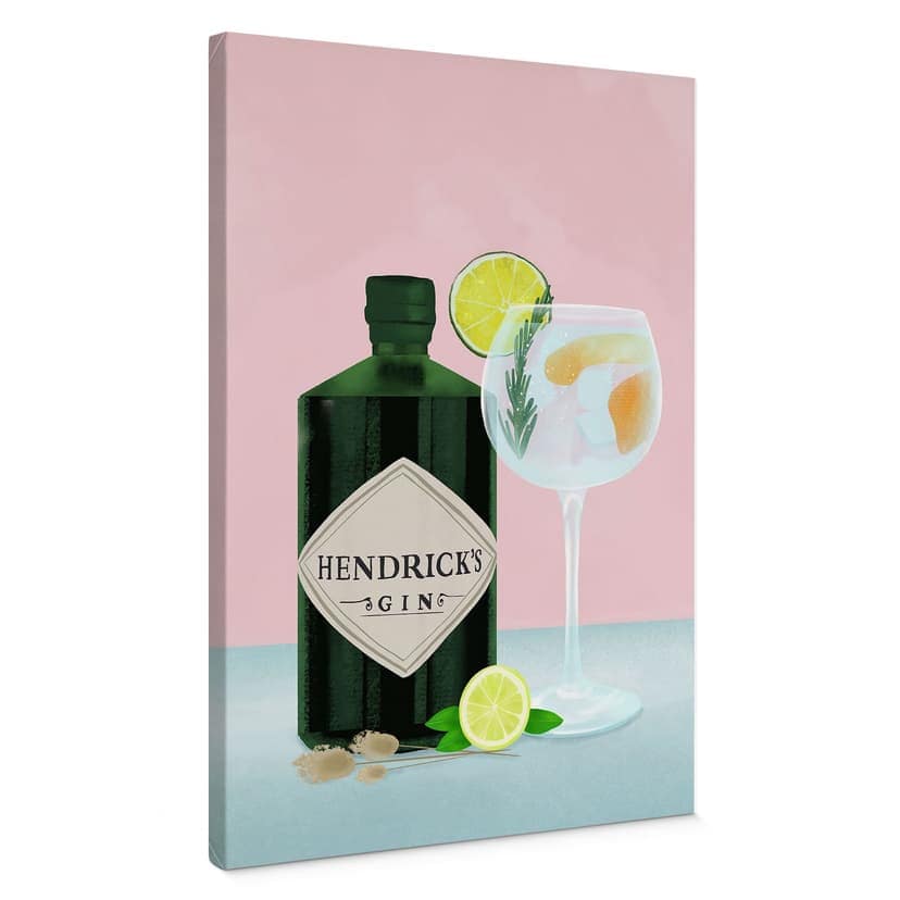 Stampa su tela Cocktail di gin e tonic - Lizde
