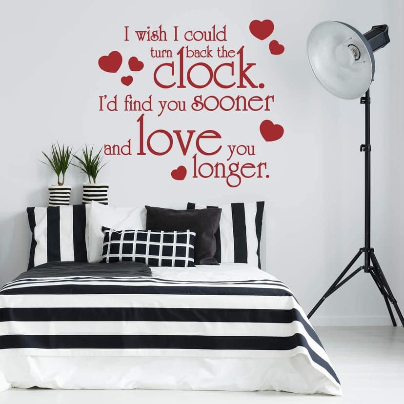 Adesivo murale - I wish i could turn back the clock...