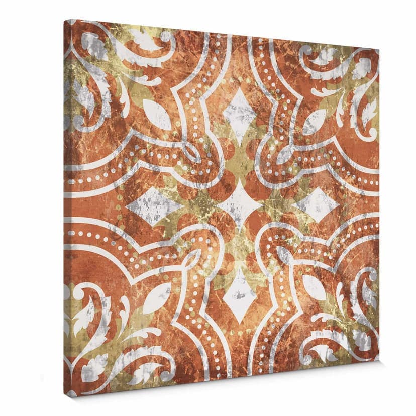 Stampa su tela Terracotta spagnola - Quadrato