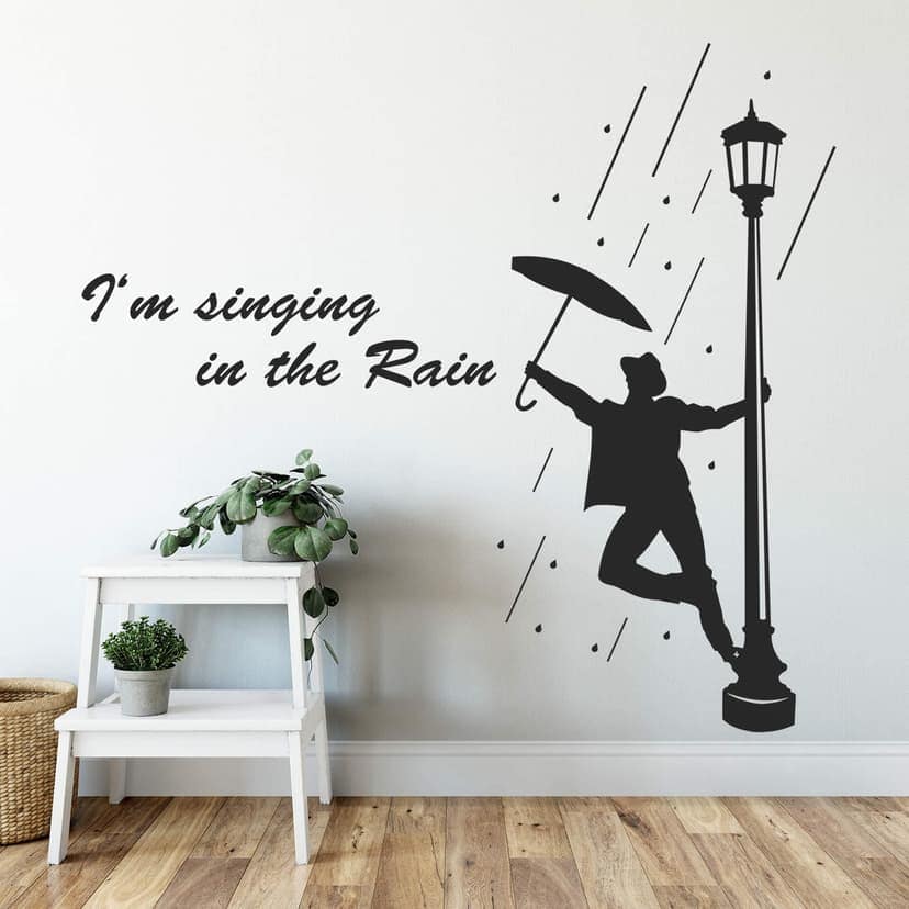 Adesivo murale - I'm singin' in the Rain 2 (con scritta)