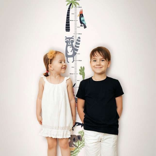 Carta da parati per bambini, carta da parati in tessuto non tessuto con illustrazione Kids Walls bianca, colorata