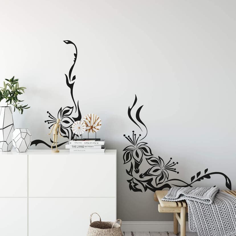 Adesivo murale - Ornamento floreale