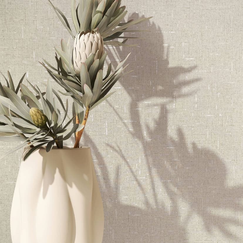 Carta da parati in tessuto non tessuto con texture liscia beige leggermente lucida