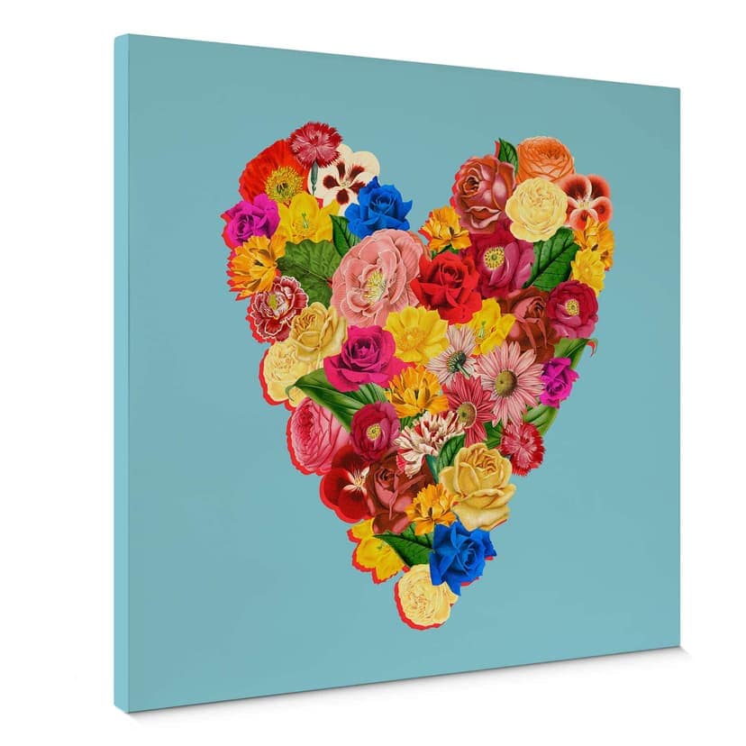 Stampa su tela Frida Floral Studio - Heart Floral