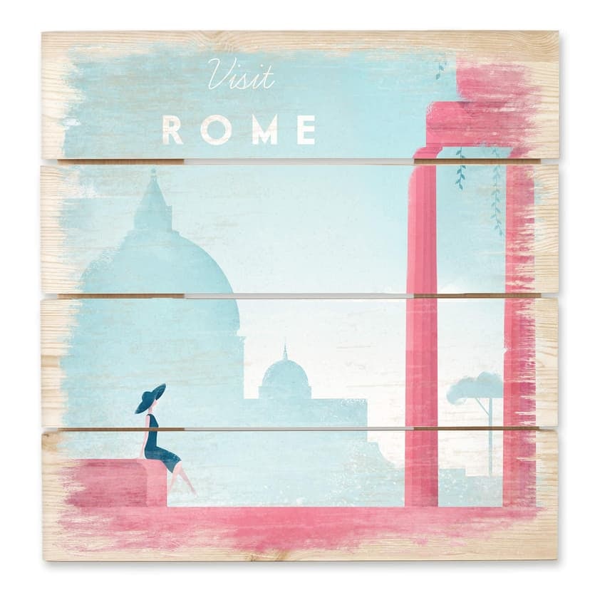 Stampa su legno Rivers - Roma