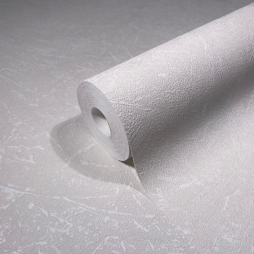 Carta da parati tessile in pile effetto gesso beige Texture