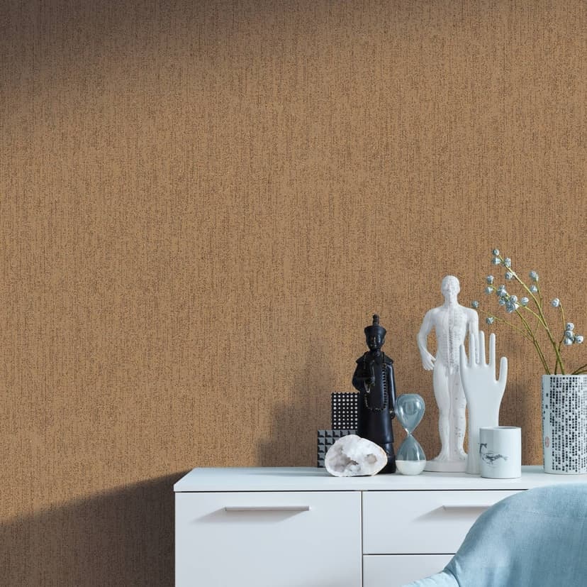 behang SCHÖNER-WOHNEN vliesbehang, behangpapier bruin, goud
