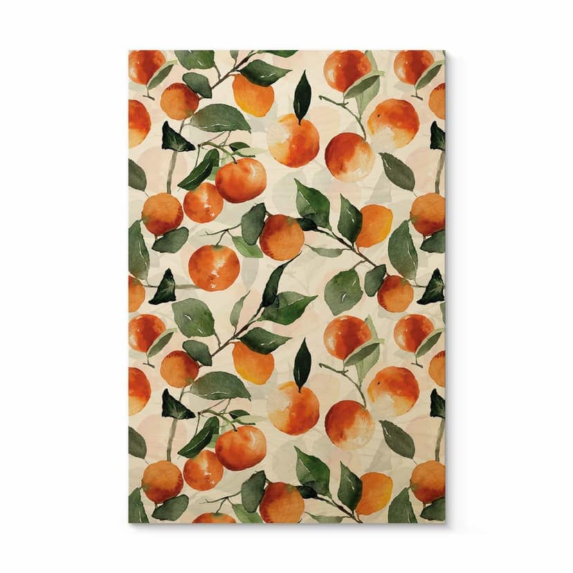 Stampa su legno Mandarini fruttati - UN Designs