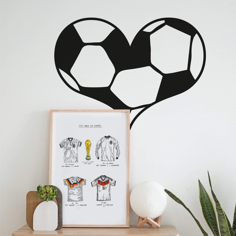 Adesivo murale - Il pallone nel cuore
