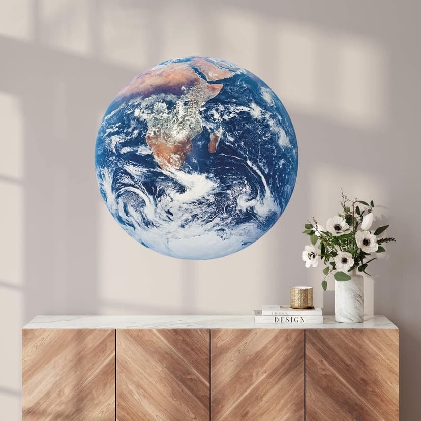 Adesivo murale - Terra completa - Rotondo
