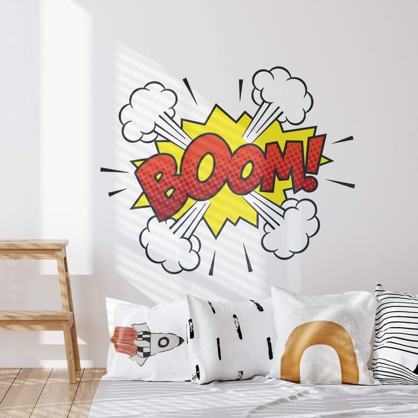 Adesivo murale - espressione di suono dei fumetti - BOOM