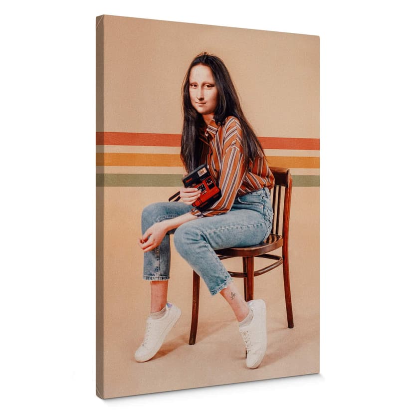 Stampa su tela Loose - Retro Mona