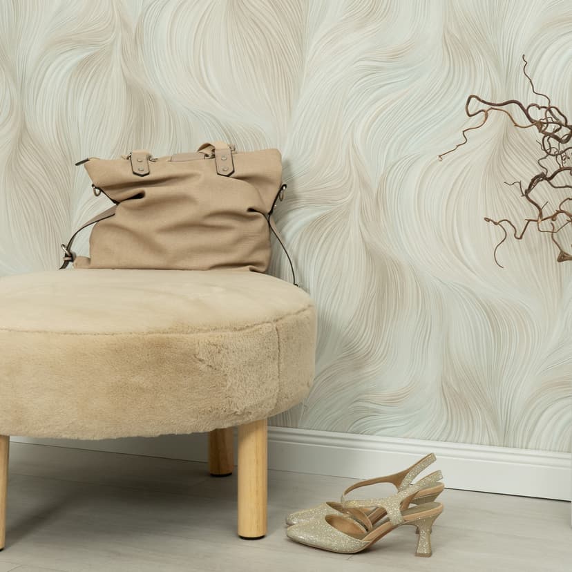 Guido Maria Kretschmer carta da parati grafica Waves of Light Fashion for Walls 5 turchese