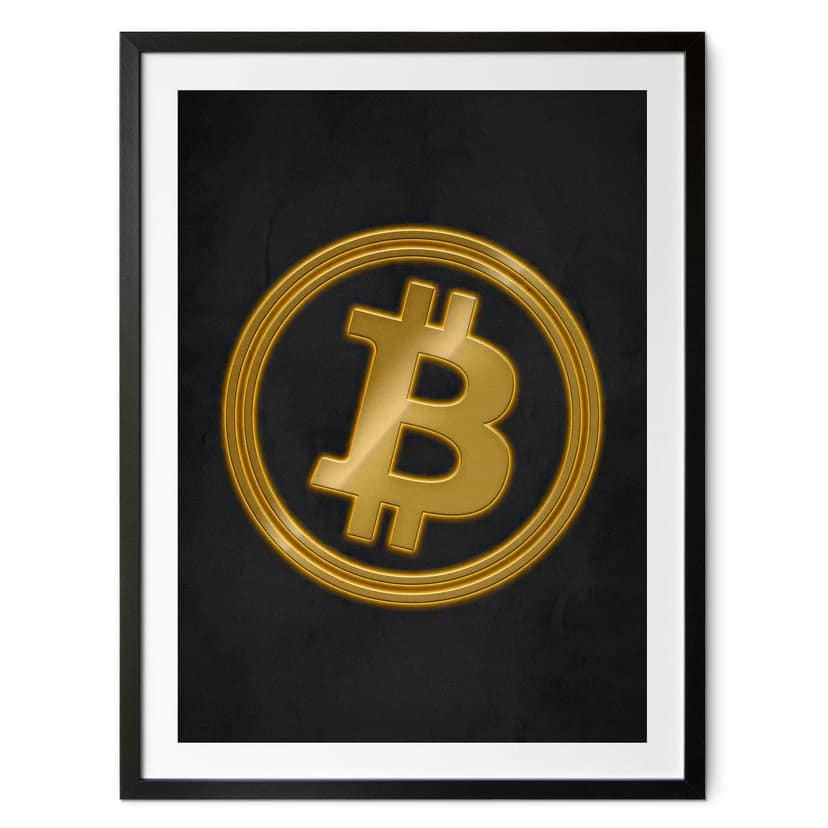 Poster Logo Bitcoin