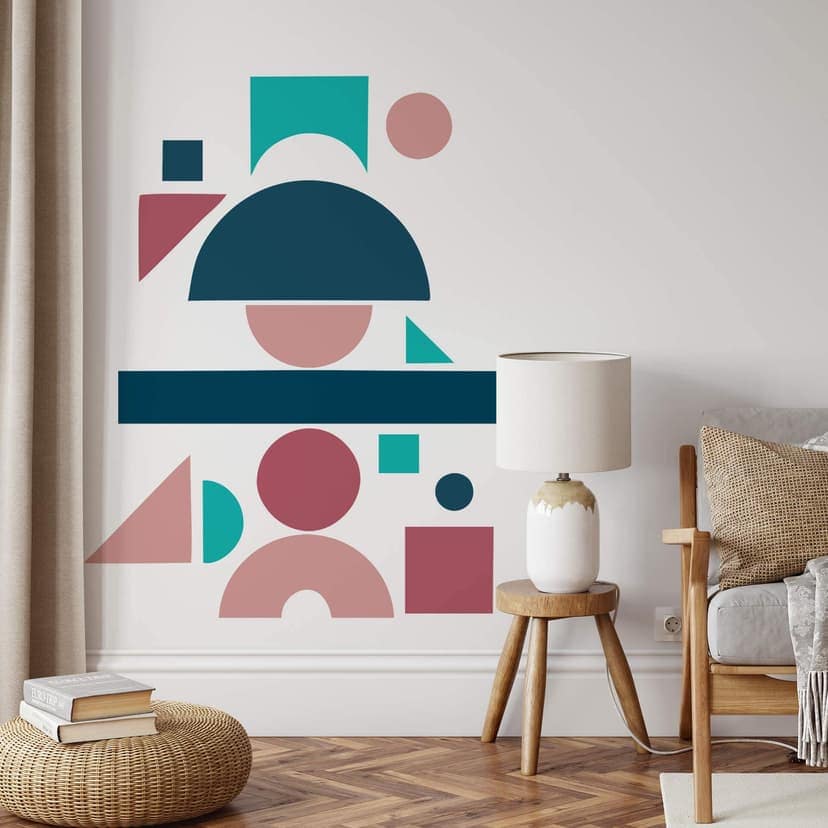 Adesivo murale Composizione geometrica (15pz.)