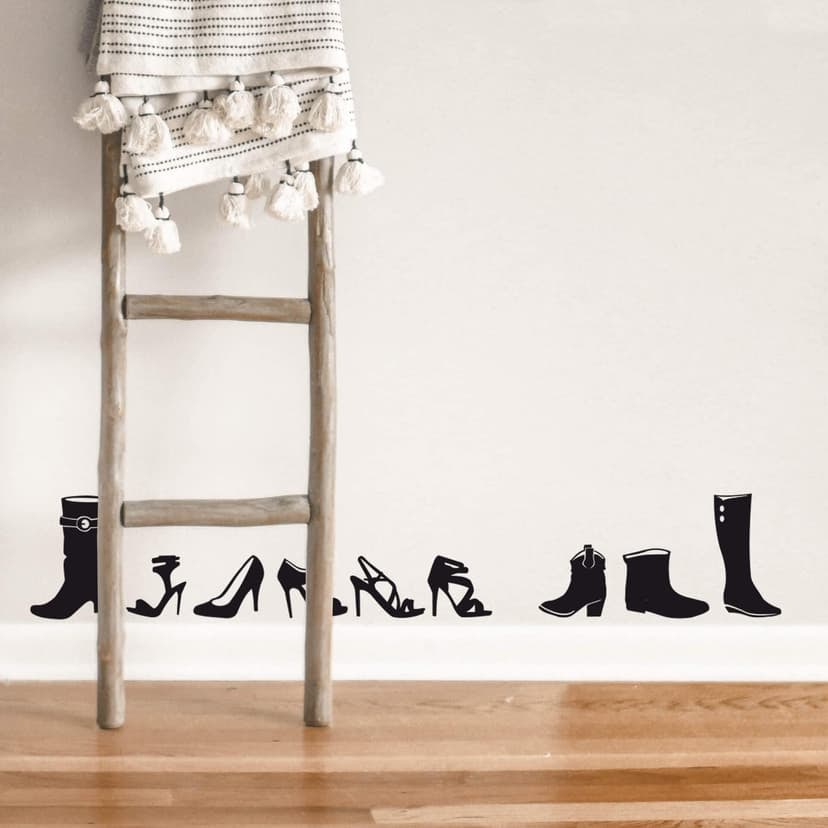 Adesivo murale - Collezione di scarpe