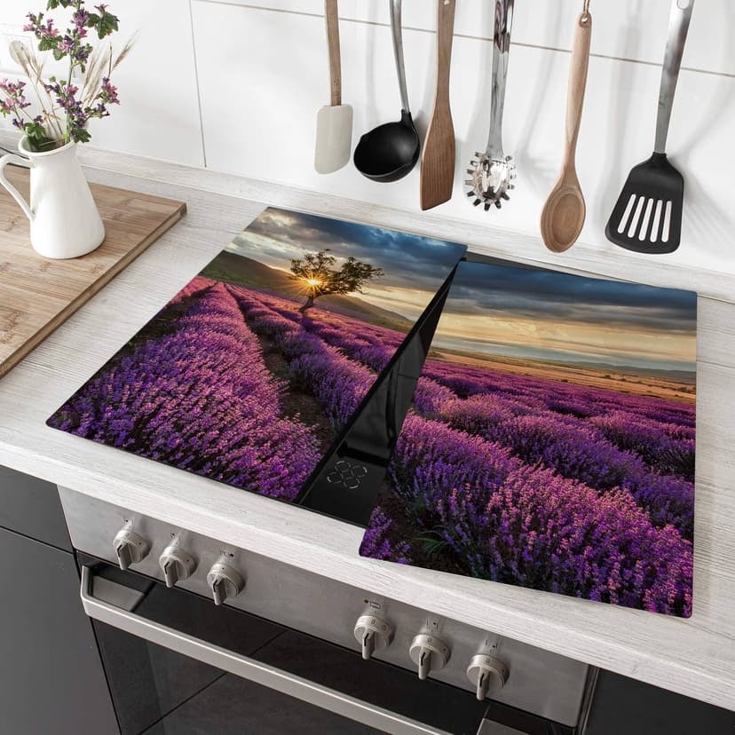 Piastre copri-fornelli Campi di lavanda