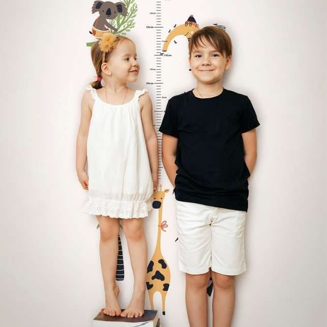 Carta da parati per bambini, carta da parati in tessuto non tessuto con illustrazione Kids Walls bianca, colorata