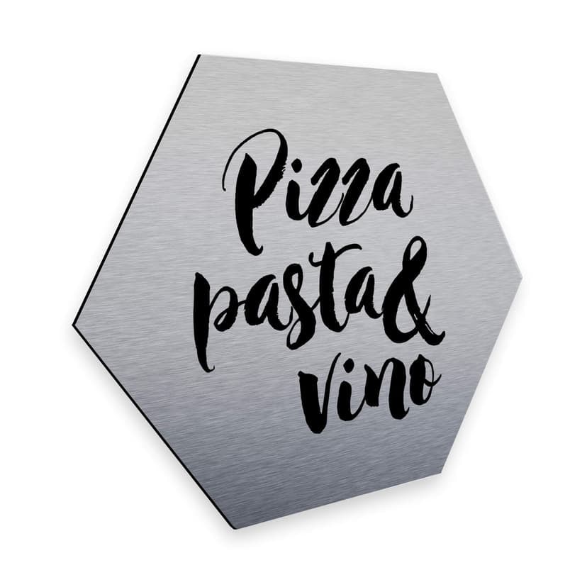 Esagoni Alu-dibond - Pizza Pasta Vino