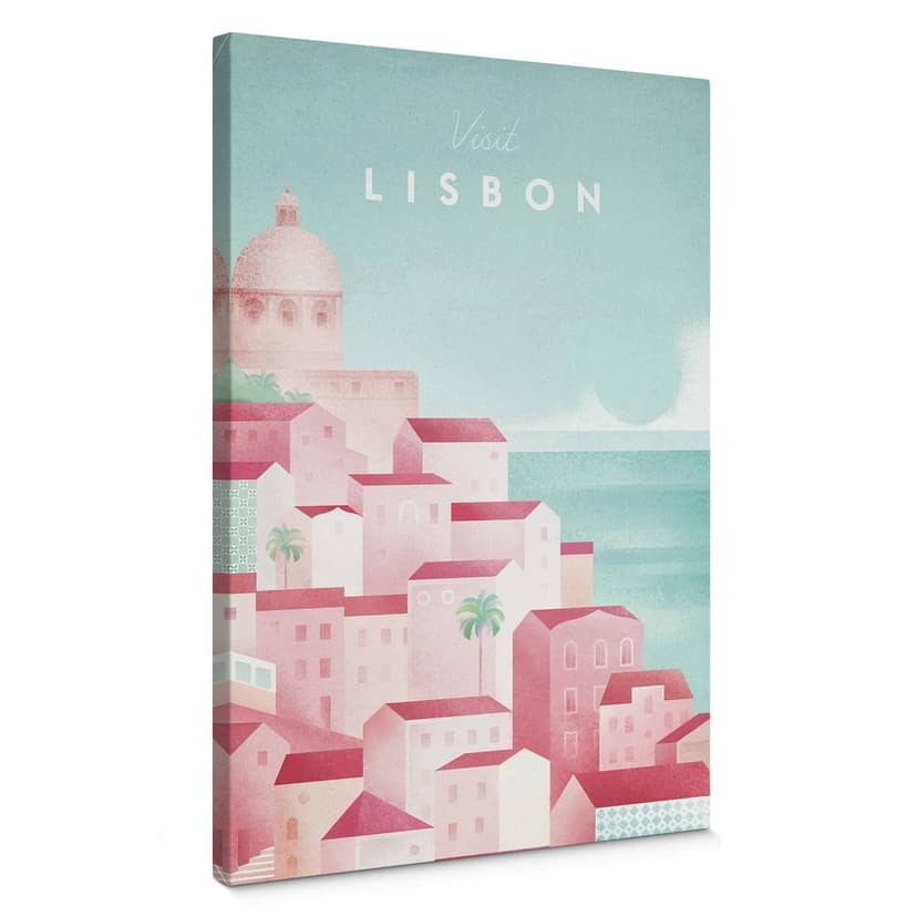 Stampa su tela Rivers - Lisbona