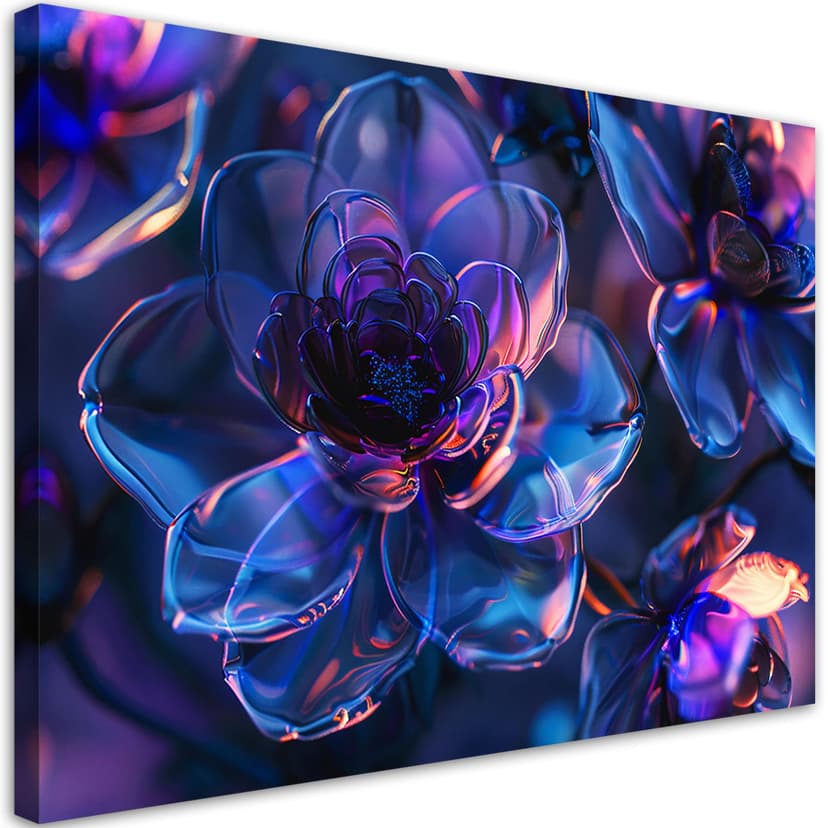 Foto su tela, Fiori di melograno - profondità 3D