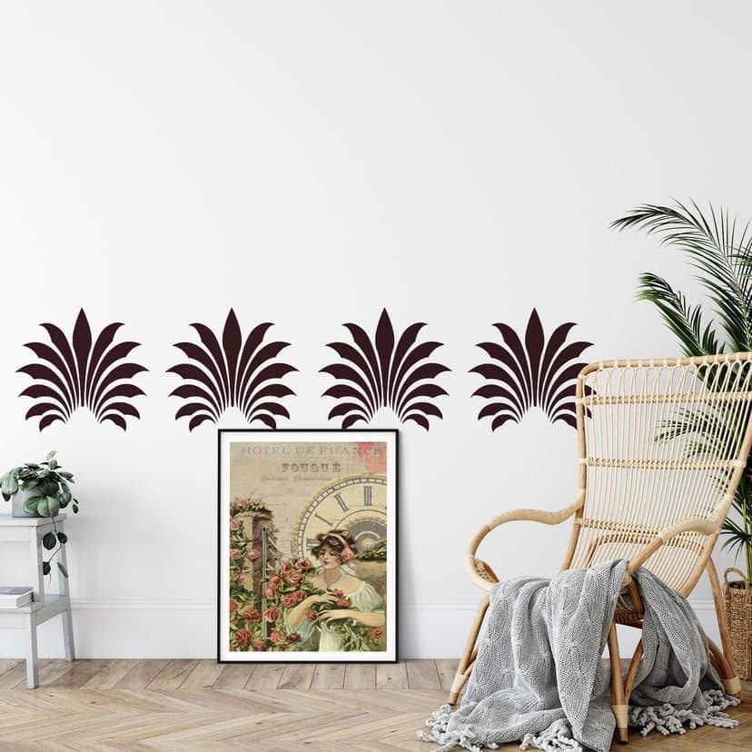 Adesivo murale - Motivo decorativo in stile retro 1