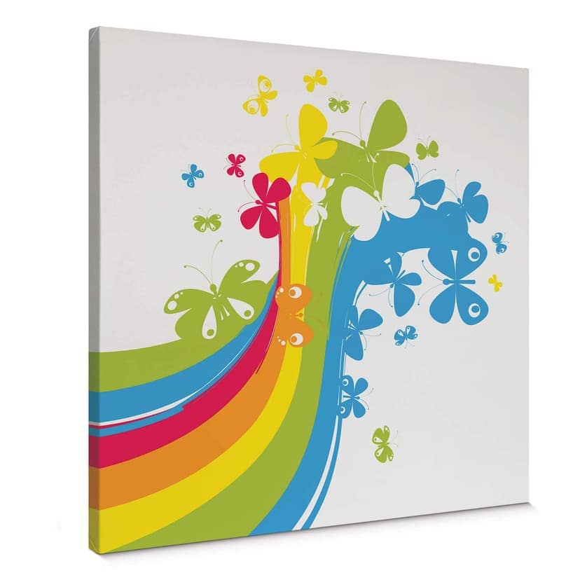 Stampa su tela - Butterfly Rainbow