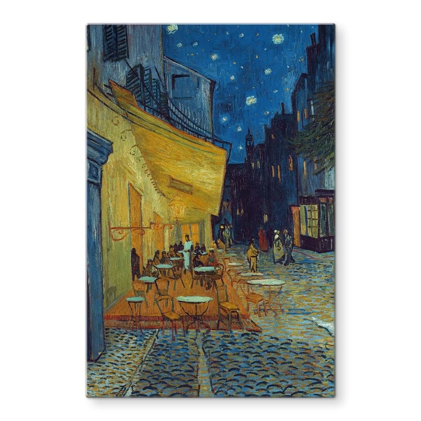 Stampa su vetro - van Gogh - Terrazza del caffè la sera