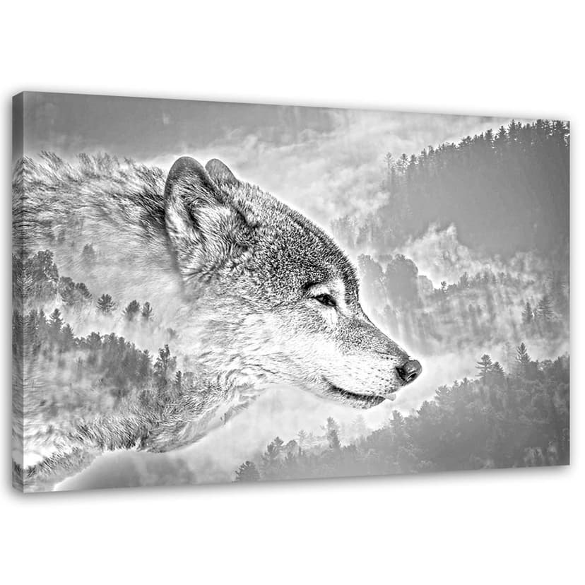 Stampe su tela, Lupi animali della natura