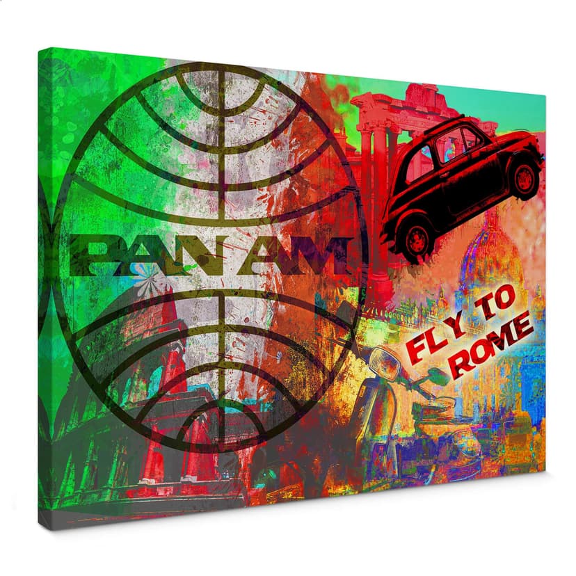 Stampa su tela PAN AM - Roma