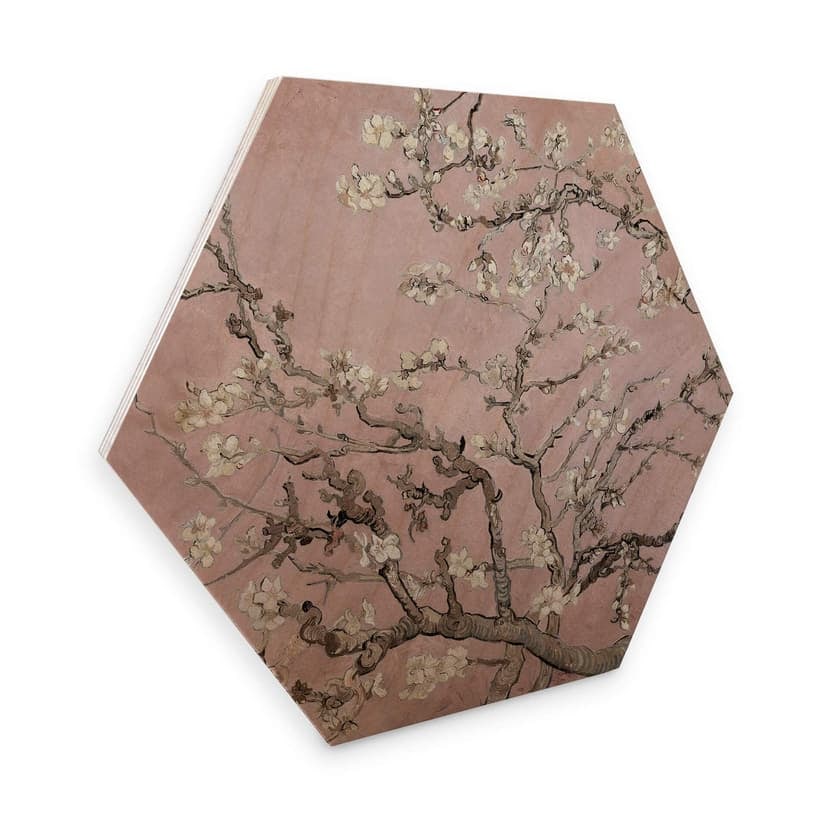 Esagoni in legno van Gogh - Mandorlo in fiore