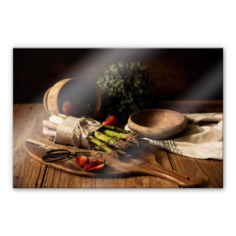 Stampa su vetro acrilico Asparagi freschi