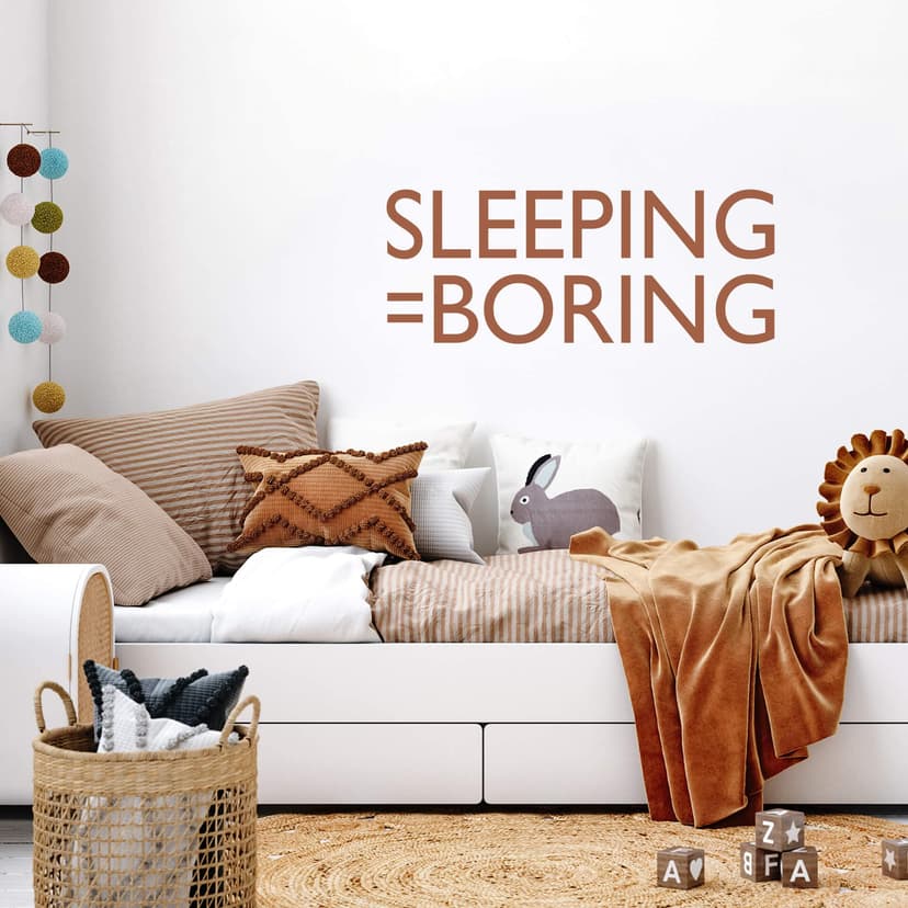 Adesivo murale - sleeping is boring